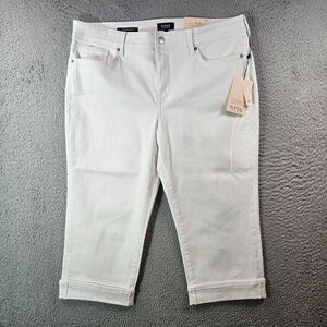 NWT NYDJ Marilyn Crop Jeans Women‎ 14P Petite Cool Embrace Stretch White NEW
